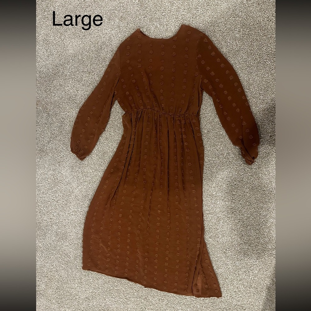 Elegant Brown Women's Dress